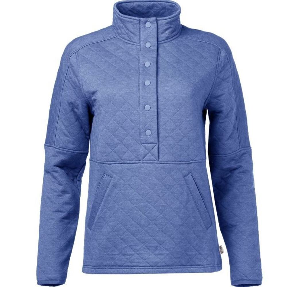Magellan Outdoors Women's Campfire 1/2 Snap Long Sleeve Pullover in Blue‎ LG $35